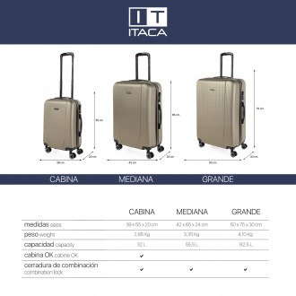 Suitcase 70Cm Itaca Tiber