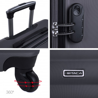 Simoa rigid medium suitcases with L capacity