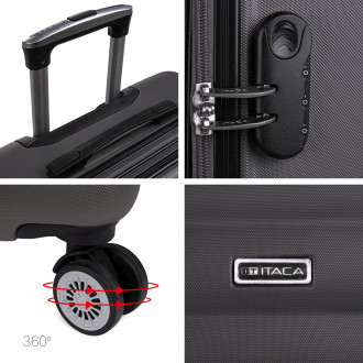 Simoa rigid medium suitcases with L capacity