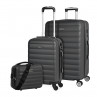 Set of 2/3 suitcases (Cabin, Medium and Large) Simoa rigida with capacity of L