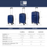 Medium luggage Moscow rigid/soft with capacity of 87 L