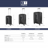 Glasgow medium size hard/soft suitcases with 102 L capacity