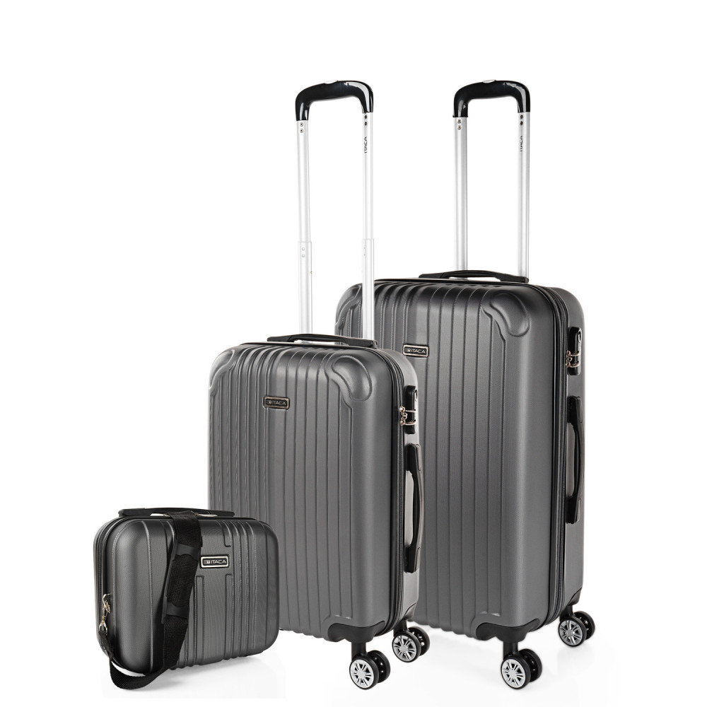 Medium Sevron rigid suitcases with capacity of 68 L