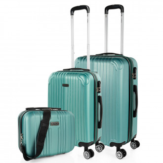 Medium Sevron rigid suitcases with capacity of 68 L