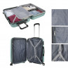 Medium Sevron rigid suitcases with capacity of 68 L