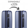 Medium Sevron rigid suitcases with capacity of 68 L