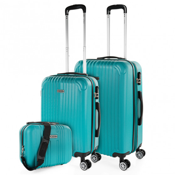 Medium Sevron rigid suitcases with capacity of 68 L