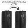 Medium Glasgow hard/soft suitases with 63 L capacity (valises souples et rigides Glasgow de taille moyenne d une capacité de 