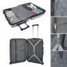 Glasgow medium size hard/soft suitcases with 102 L capacity