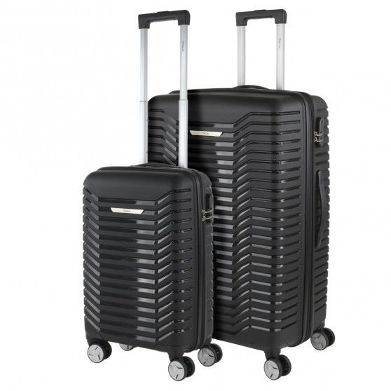 Ensemble de 2/3 valises (Cabin, Medium et Large) Glasgow rigide/souple d une capacité de 102 L.