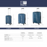 Ensemble de 2/3 valises (Cabin, Medium et Large) Glasgow rigide/souple d une capacité de 102 L.