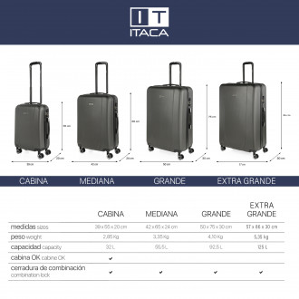 Suitcase 80Cm Itaca Tiber