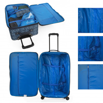 Itaca Solite 50/60Cm Suitcase and Toilet Bag Set