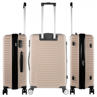 Glasgow medium size hard/soft suitcases with 102 L capacity