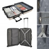 Glasgow medium size hard/soft suitcases with 102 L capacity