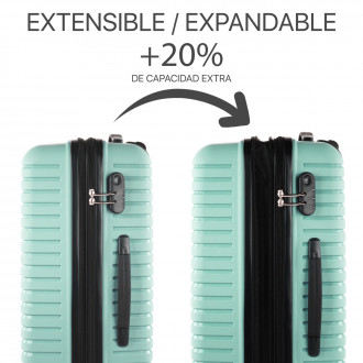 Glasgow medium size hard/soft suitcases with 102 L capacity