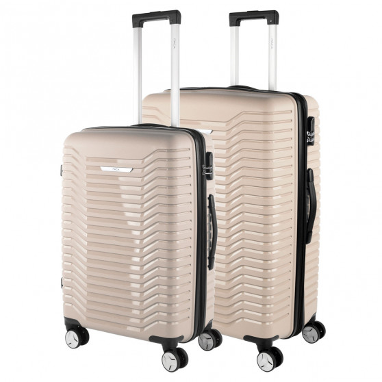 Glasgow medium size hard/soft suitcases with 102 L capacity