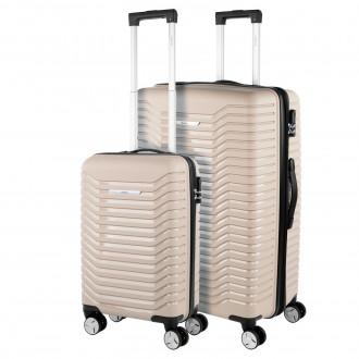 Ensemble de 2/3 valises (Cabin, Medium et Large) Glasgow rigide/souple d une capacité de 102 L.