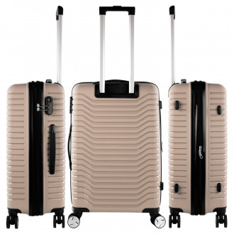 Set of 2/3 suitcases (Cabin, Medium and Large) Glasgow rigid/soft with a capacity of 102 L.