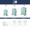 Ensemble de 2/3 valises (Cabin, Medium et Large) Glasgow rigide/souple d une capacité de 102 L.