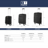 Ensemble de bagages 50/60/70Cm Itaca Bergamo