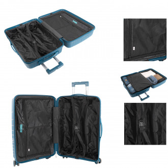 Medium rigid/soft suitcases with a capacity of L