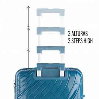 Medium rigid/soft suitcases with a capacity of L