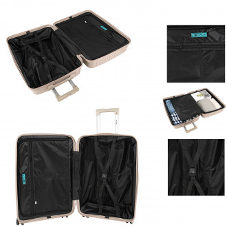 Medium rigid/soft suitcases with a capacity of L