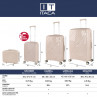 Medium rigid/soft suitcases with a capacity of L