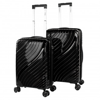 Danubio medium sized hard/soft suitcases with 62 L capacity