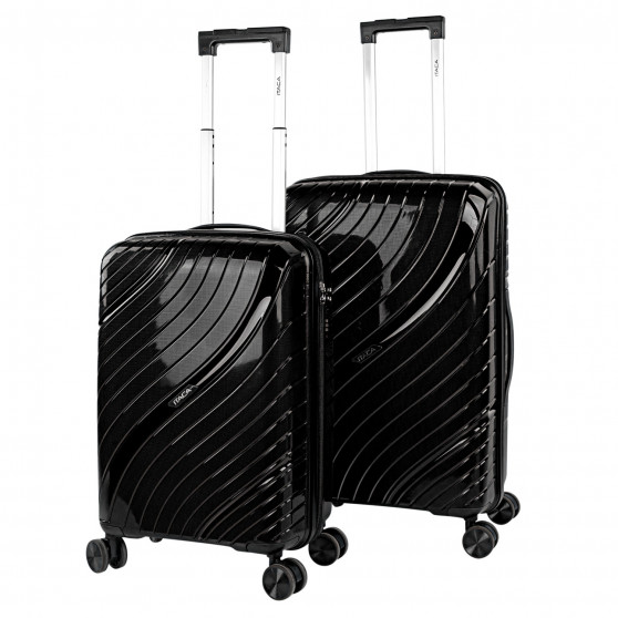 Danubio medium sized hard/soft suitcases with 62 L capacity