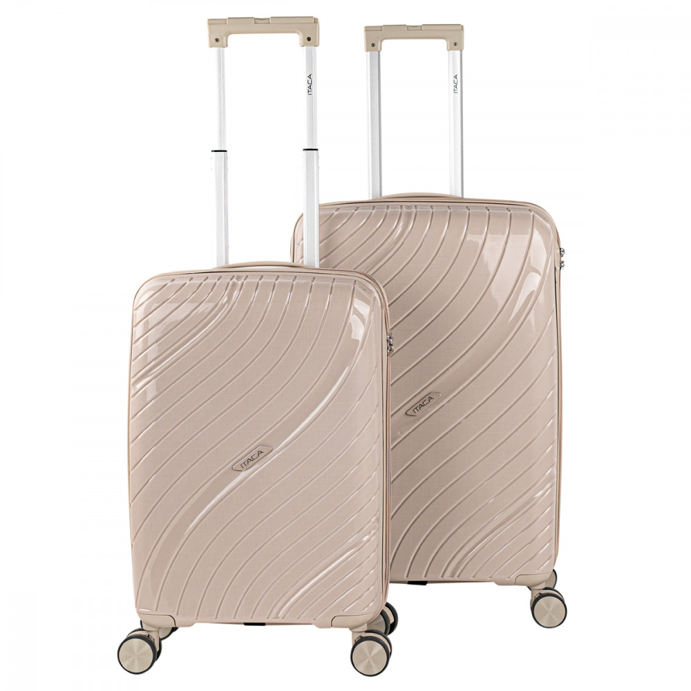 Danubio medium sized hard/soft suitcases with 62 L capacity