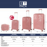 Danubio medium sized hard/soft suitcases with 62 L capacity