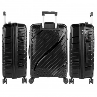 Danubio medium sized hard/soft suitcases with 94 L capacity