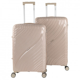 Danubio medium sized hard/soft suitcases with 94 L capacity