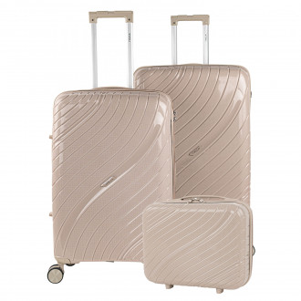 Danubio medium sized hard/soft suitcases with 94 L capacity