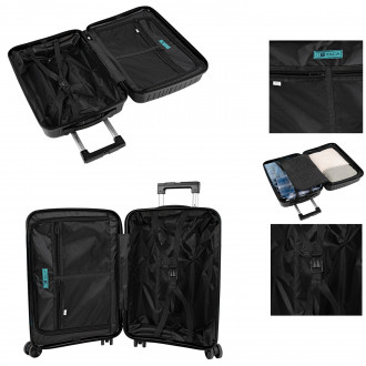 Set of 2/3 suitcases (Cabin, Medium and Large) Danubio rigid/soft with a capacity of 94 L.