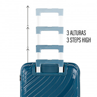 Set of 2/3 suitcases (Cabin, Medium and Large) Danubio rigid/soft with a capacity of 94 L.