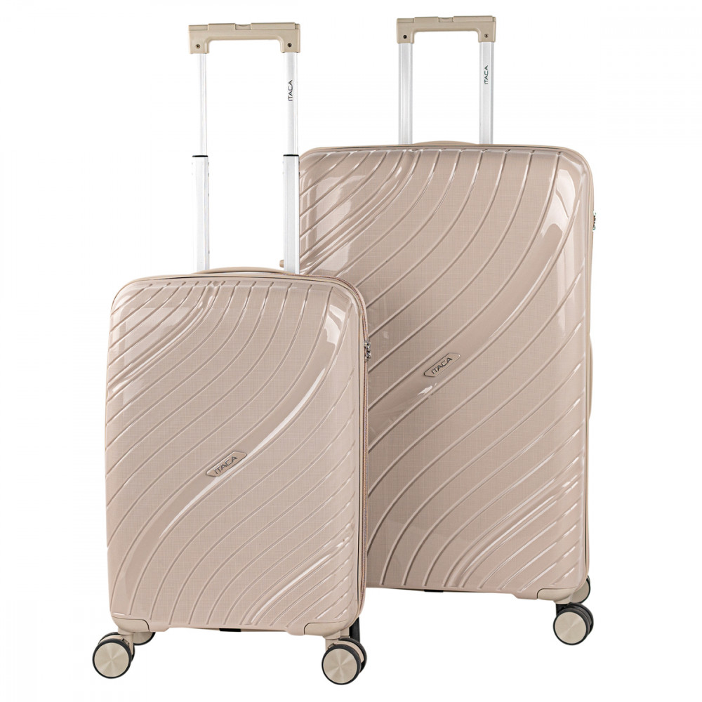 Set of 2/3 suitcases (Cabin, Medium and Large) Danubio rigid/soft with a capacity of 94 L.