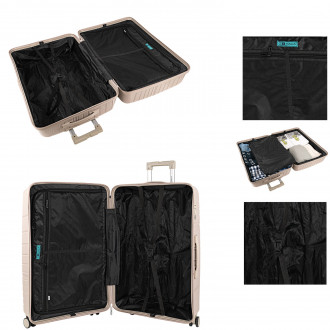 Set of 2/3 suitcases (Cabin, Medium and Large) Danubio rigid/soft with a capacity of 94 L.