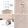 Set of 2/3 suitcases (Cabin, Medium and Large) Danubio rigid/soft with a capacity of 94 L.