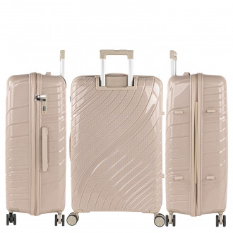 Set of 2/3 suitcases (Cabin, Medium and Large) Danubio rigid/soft with a capacity of 94 L.