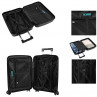 Danubio cabin suitcases rigid/soft with 38 L capacity