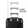 Danubio cabin suitcases rigid/soft with 38 L capacity