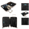 Danubio cabin suitcases rigid/soft with 38 L capacity