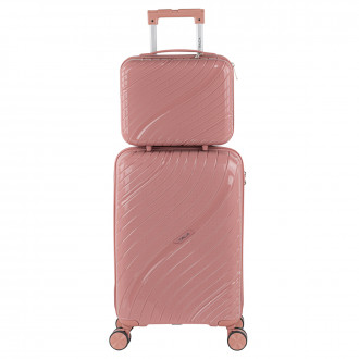 Danubio cabin suitcases rigid/soft with 38 L capacity