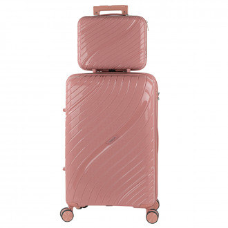 Danubio medium sized hard/soft suitcases with 62 L capacity