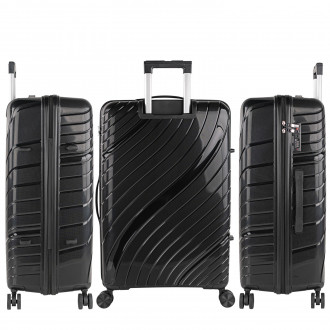 [Set of 3 suitcases (Cabin, Medium and Large)] Danubio rigid/soft with a capacity of 94 L.