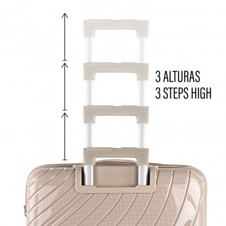 [Set of 3 suitcases (Cabin, Medium and Large)] Danubio rigid/soft with a capacity of 94 L.