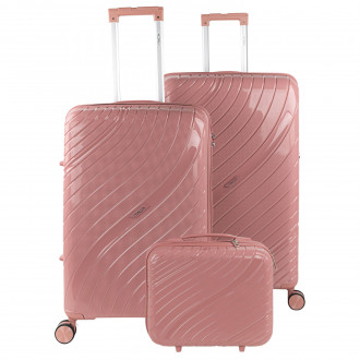 Danubio medium sized hard/soft suitcases with 94 L capacity